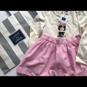 Janie and Jack skirt and top girls size 4